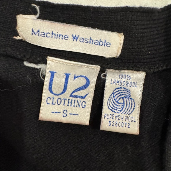 Vintage 100% wool Black Cardigan - Picture 6 of 7